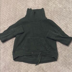 Women's Green Turtleneck Sweater